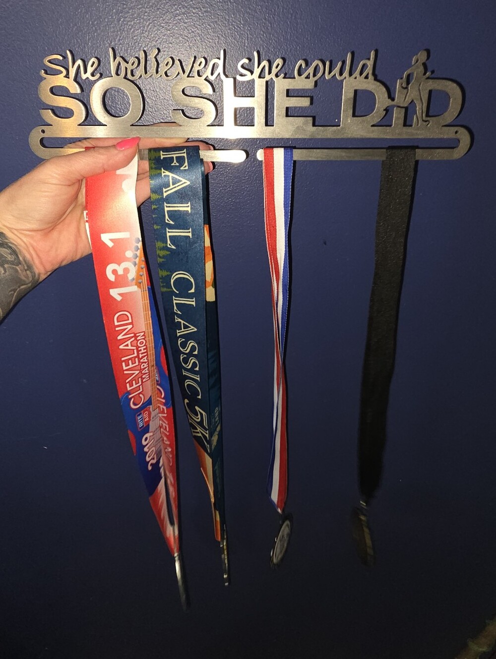 She Believed She Could So She Did Medal Hanger